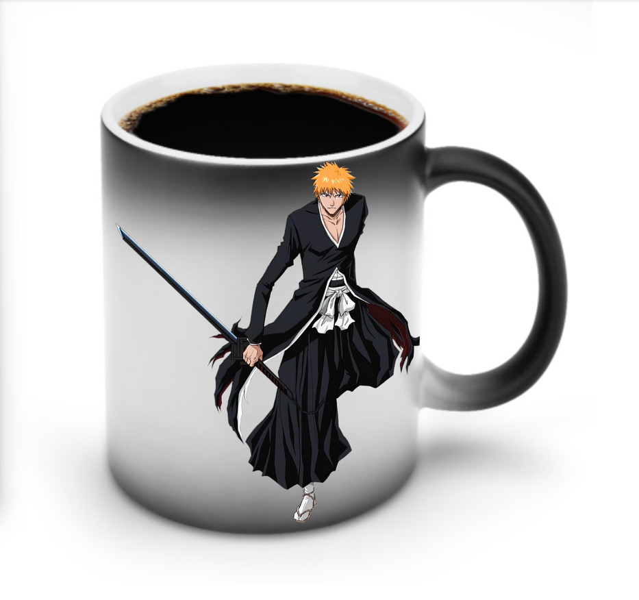 （画像用） ブリーチ 黒崎一護（くろさき いちご）BLEACH Kurosaki Ichigo 温度変色マグカップ