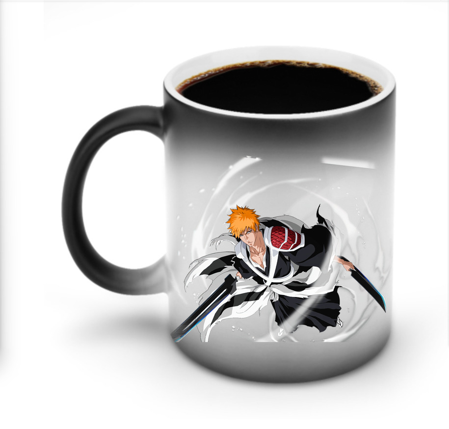 （画像用） ブリーチ 黒崎一護（くろさき いちご）BLEACH Kurosaki Ichigo 温度変色マグカップ