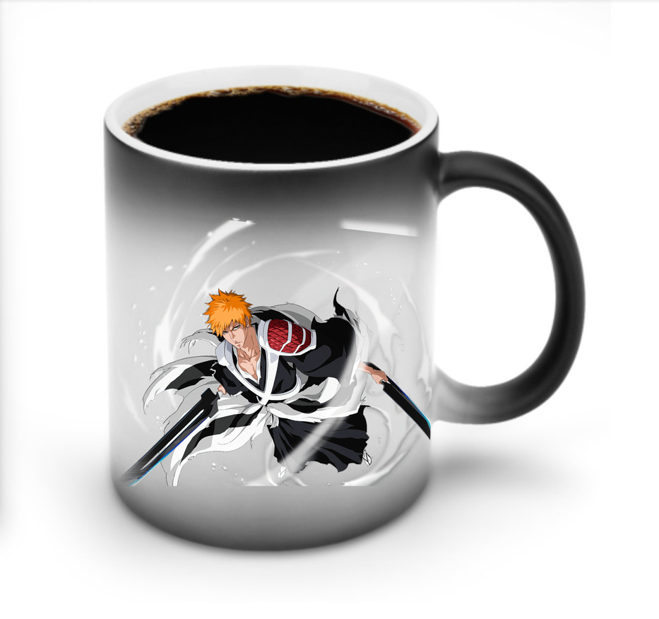 （画像用） ブリーチ 黒崎一護（くろさき いちご）BLEACH Kurosaki Ichigo 温度変色マグカップ
