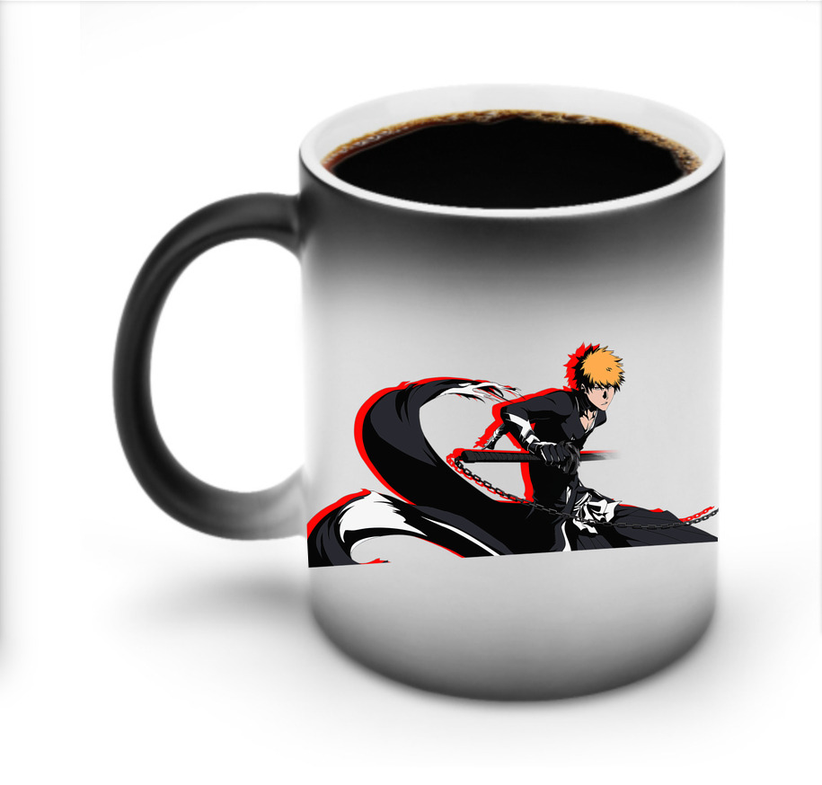 （画像用） ブリーチ 黒崎一護（くろさき いちご）BLEACH Kurosaki Ichigo 温度変色マグカップ
