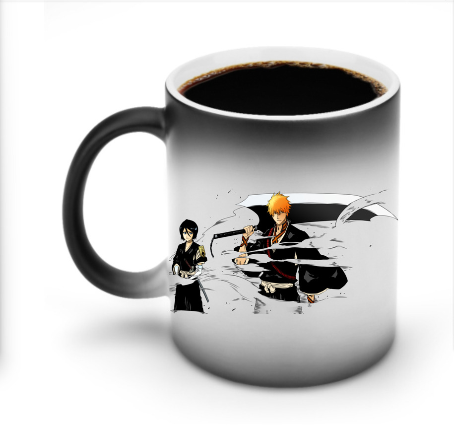 （画像用） ブリーチ 黒崎一護（くろさき いちご）BLEACH Kurosaki Ichigo 温度変色マグカップ