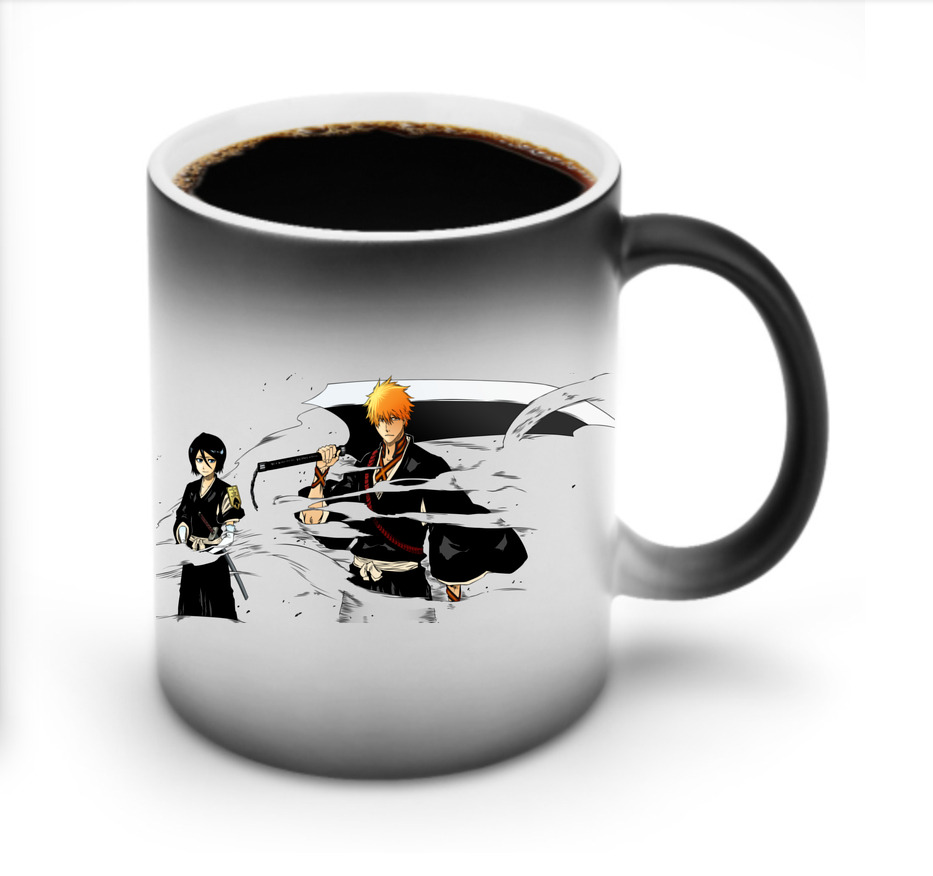 （画像用） ブリーチ 黒崎一護（くろさき いちご）BLEACH Kurosaki Ichigo 温度変色マグカップ