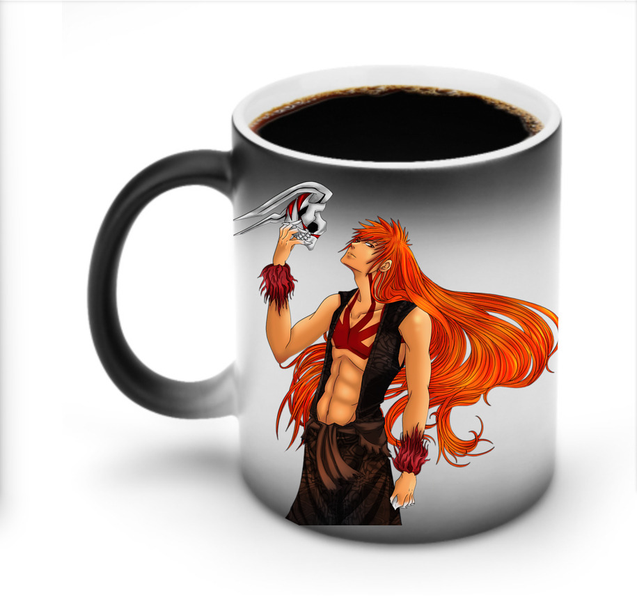 （画像用） ブリーチ 黒崎一護（くろさき いちご）BLEACH Kurosaki Ichigo 温度変色マグカップ