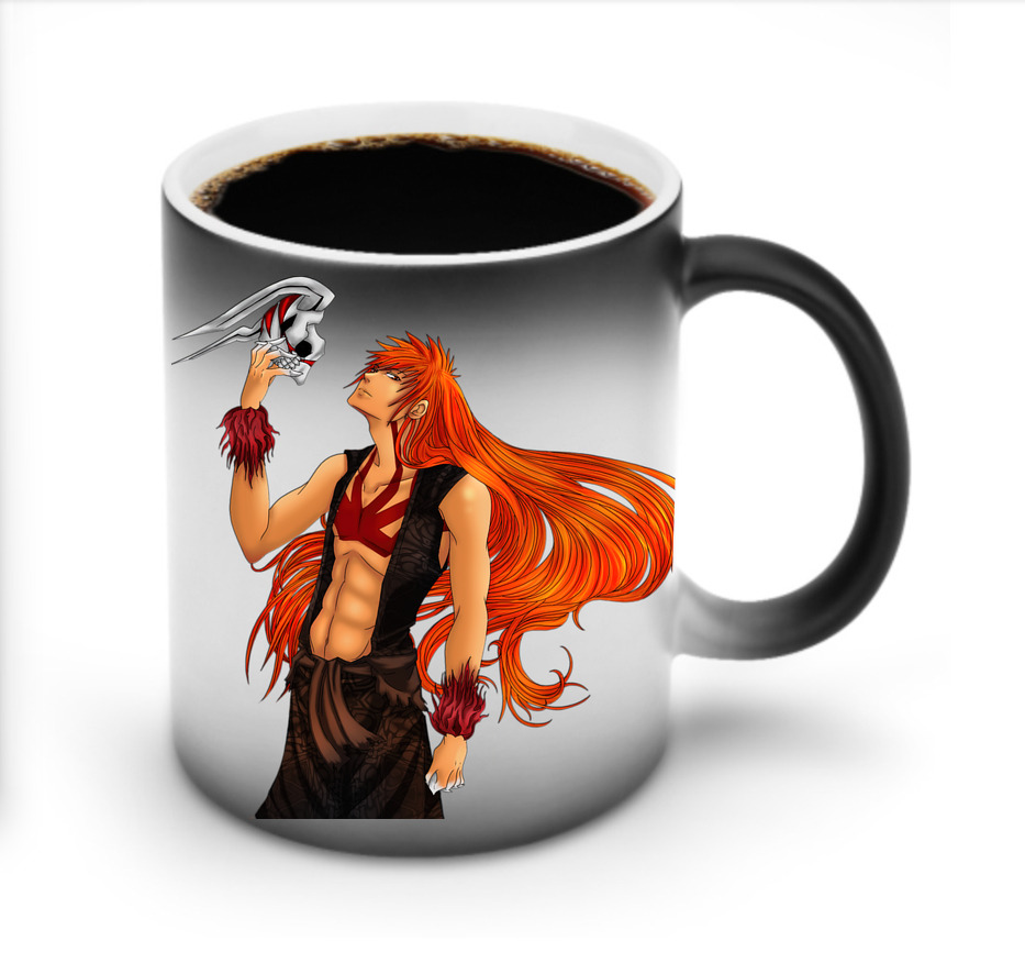 （画像用） ブリーチ 黒崎一護（くろさき いちご）BLEACH Kurosaki Ichigo 温度変色マグカップ
