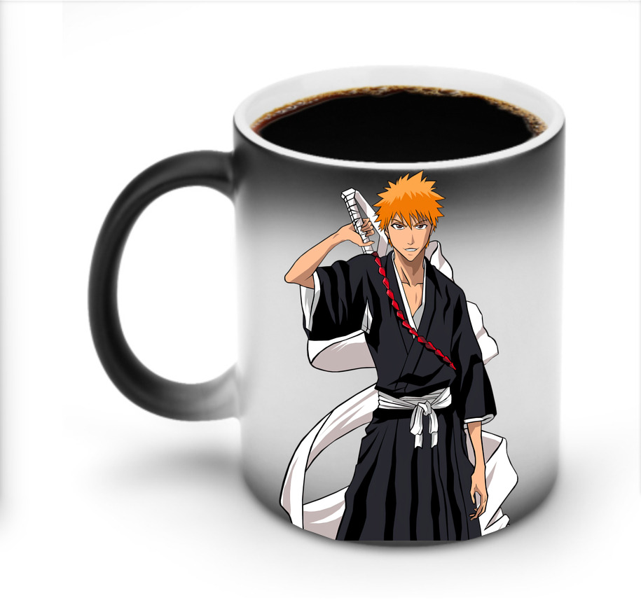 （画像用） ブリーチ 黒崎一護（くろさき いちご）BLEACH Kurosaki Ichigo 温度変色マグカップ