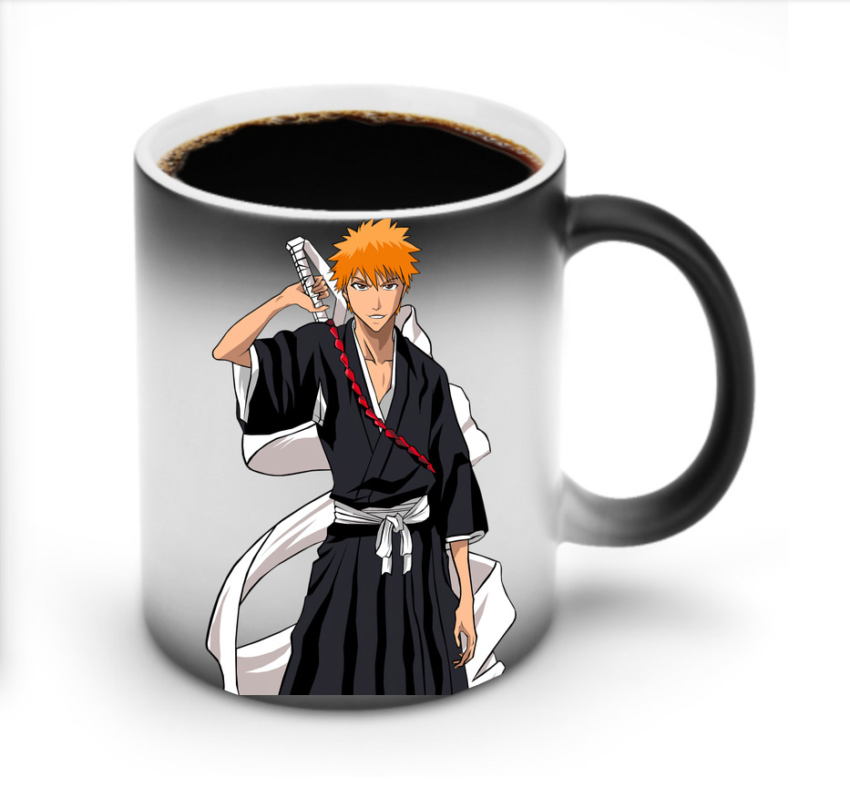 （画像用） ブリーチ 黒崎一護（くろさき いちご）BLEACH Kurosaki Ichigo 温度変色マグカップ