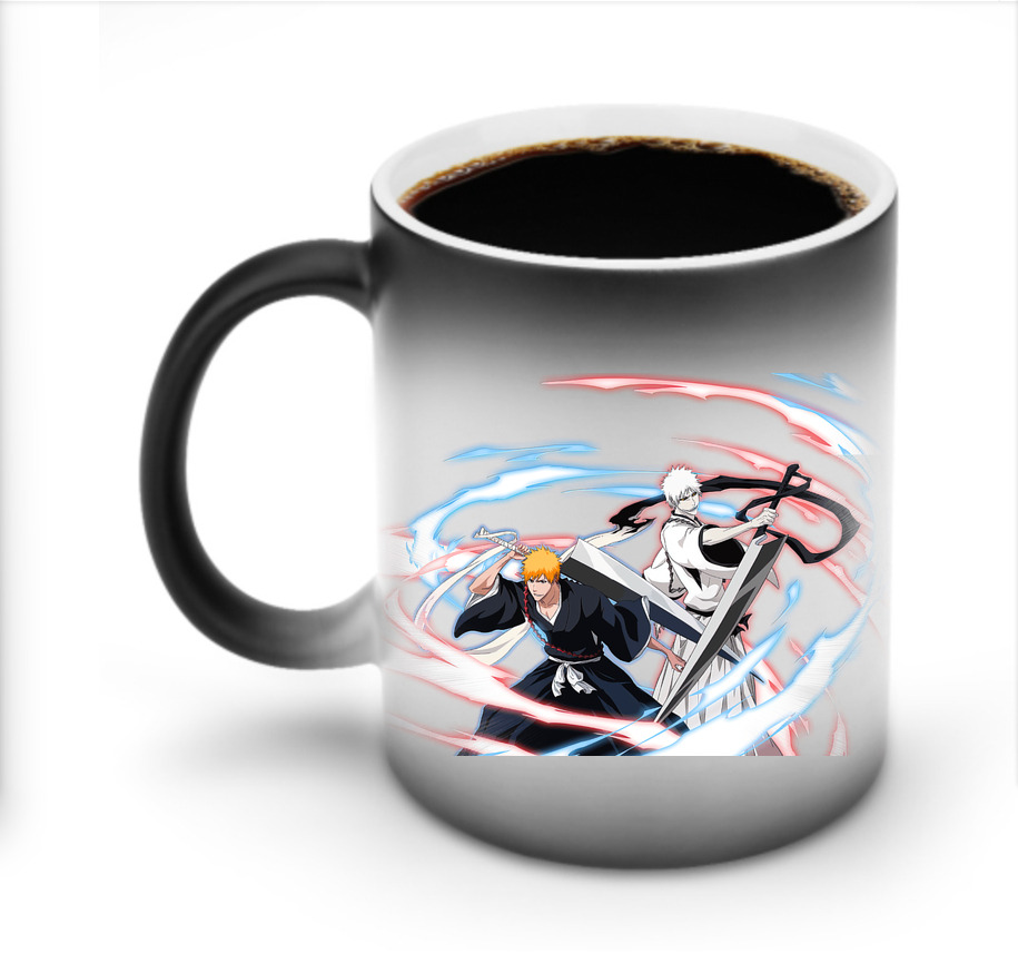 （画像用） ブリーチ 黒崎一護（くろさき いちご）BLEACH Kurosaki Ichigo 温度変色マグカップ