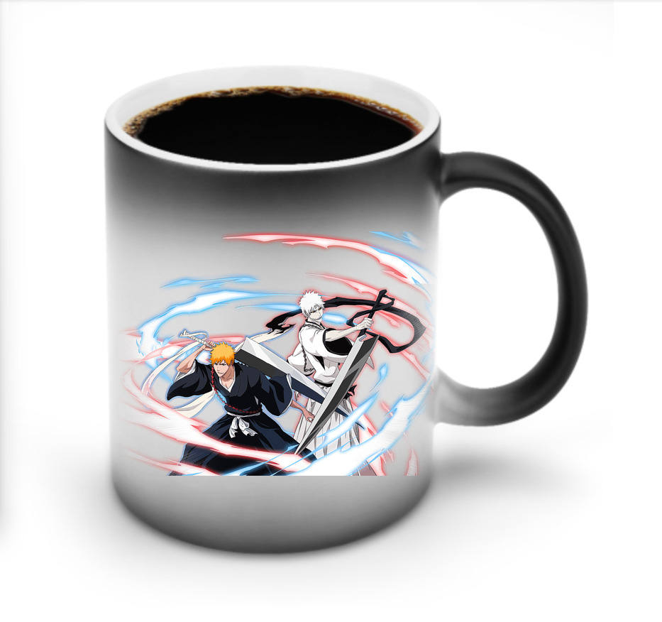 （画像用） ブリーチ 黒崎一護（くろさき いちご）BLEACH Kurosaki Ichigo 温度変色マグカップ