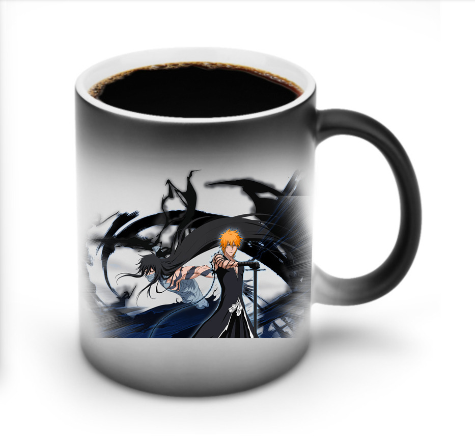 （画像用） ブリーチ 黒崎一護（くろさき いちご）BLEACH Kurosaki Ichigo 温度変色マグカップ