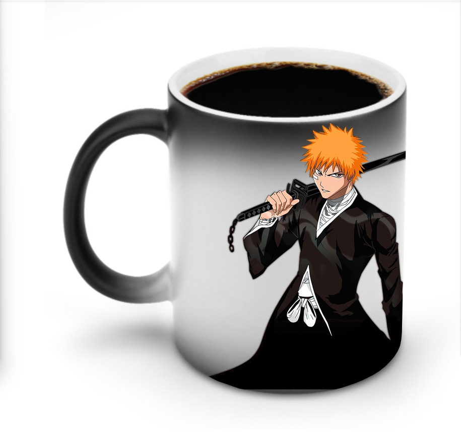 （画像用） ブリーチ 黒崎一護（くろさき いちご）BLEACH Kurosaki Ichigo 温度変色マグカップ