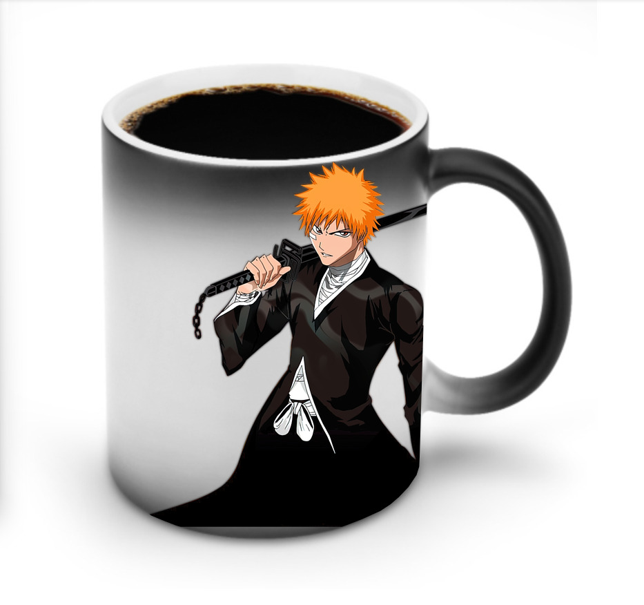 （画像用） ブリーチ 黒崎一護（くろさき いちご）BLEACH Kurosaki Ichigo 温度変色マグカップ