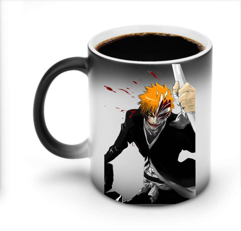 （画像用） ブリーチ 黒崎一護（くろさき いちご）BLEACH Kurosaki Ichigo 温度変色マグカップ