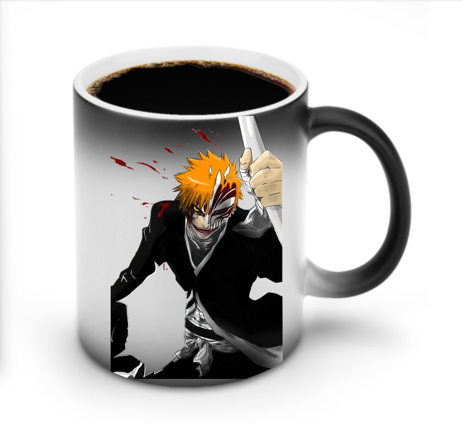 （画像用） ブリーチ 黒崎一護（くろさき いちご）BLEACH Kurosaki Ichigo 温度変色マグカップ