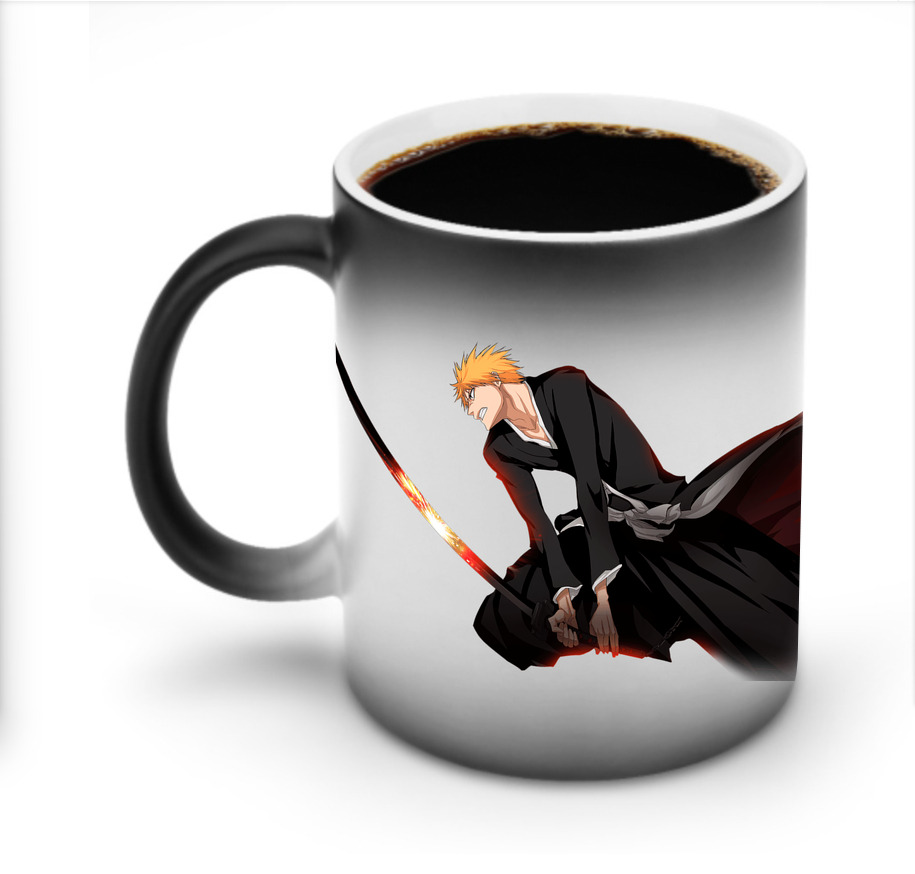 （画像用） ブリーチ 黒崎一護（くろさき いちご）BLEACH Kurosaki Ichigo 温度変色マグカップ