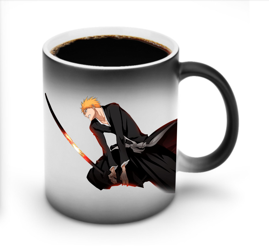 （画像用） ブリーチ 黒崎一護（くろさき いちご）BLEACH Kurosaki Ichigo 温度変色マグカップ