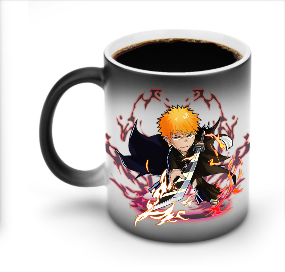 （画像用） ブリーチ 黒崎一護（くろさき いちご）BLEACH Kurosaki Ichigo 温度変色マグカップ