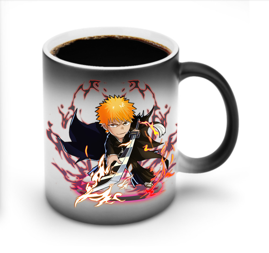 （画像用） ブリーチ 黒崎一護（くろさき いちご）BLEACH Kurosaki Ichigo 温度変色マグカップ