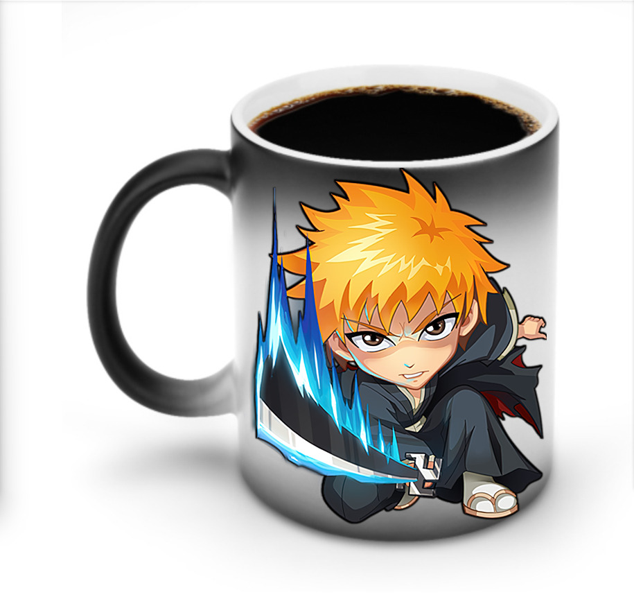 （画像用） ブリーチ 黒崎一護（くろさき いちご）BLEACH Kurosaki Ichigo 温度変色マグカップ