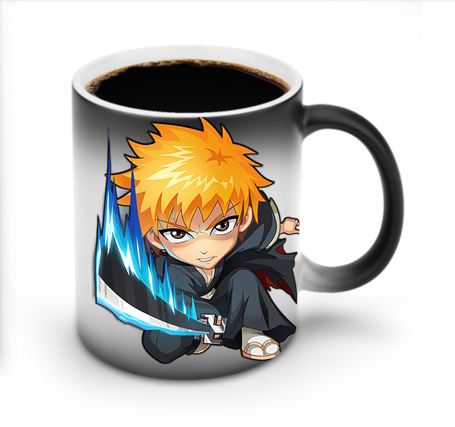 （画像用） ブリーチ 黒崎一護（くろさき いちご）BLEACH Kurosaki Ichigo 温度変色マグカップ