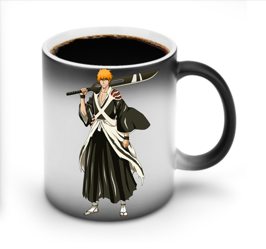 （画像用） ブリーチ 黒崎一護（くろさき いちご）BLEACH Kurosaki Ichigo 温度変色マグカップ