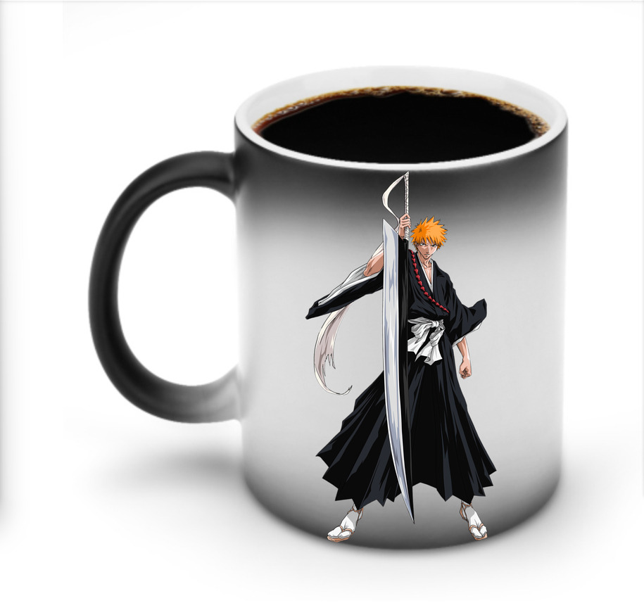（画像用） ブリーチ 黒崎一護（くろさき いちご）BLEACH Kurosaki Ichigo 温度変色マグカップ