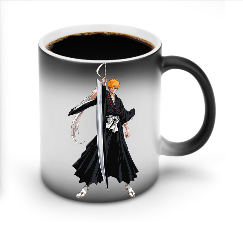 （画像用） ブリーチ 黒崎一護（くろさき いちご）BLEACH Kurosaki Ichigo 温度変色マグカップ
