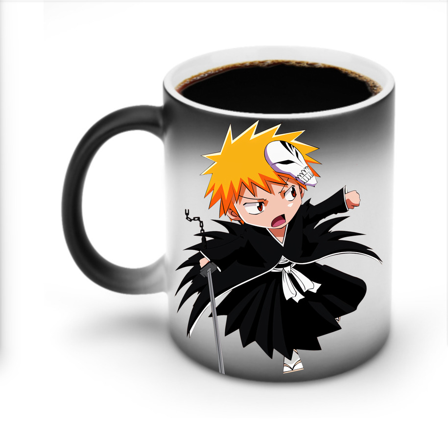 （画像用） ブリーチ 黒崎一護（くろさき いちご）BLEACH Kurosaki Ichigo 温度変色マグカップ