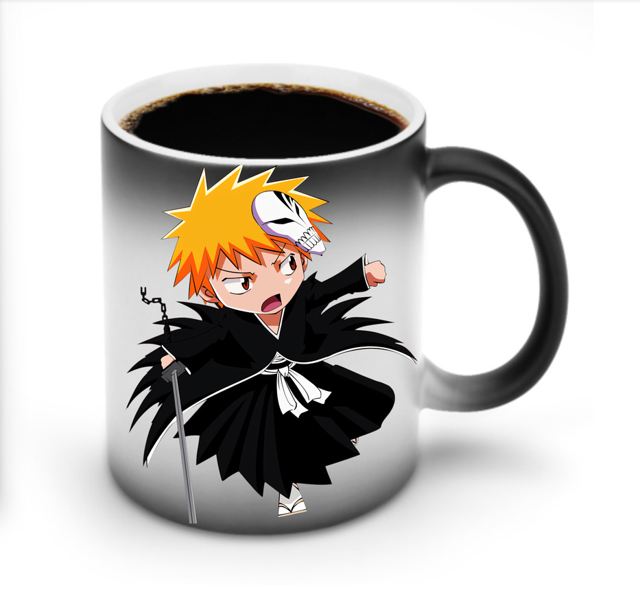 （画像用） ブリーチ 黒崎一護（くろさき いちご）BLEACH Kurosaki Ichigo 温度変色マグカップ