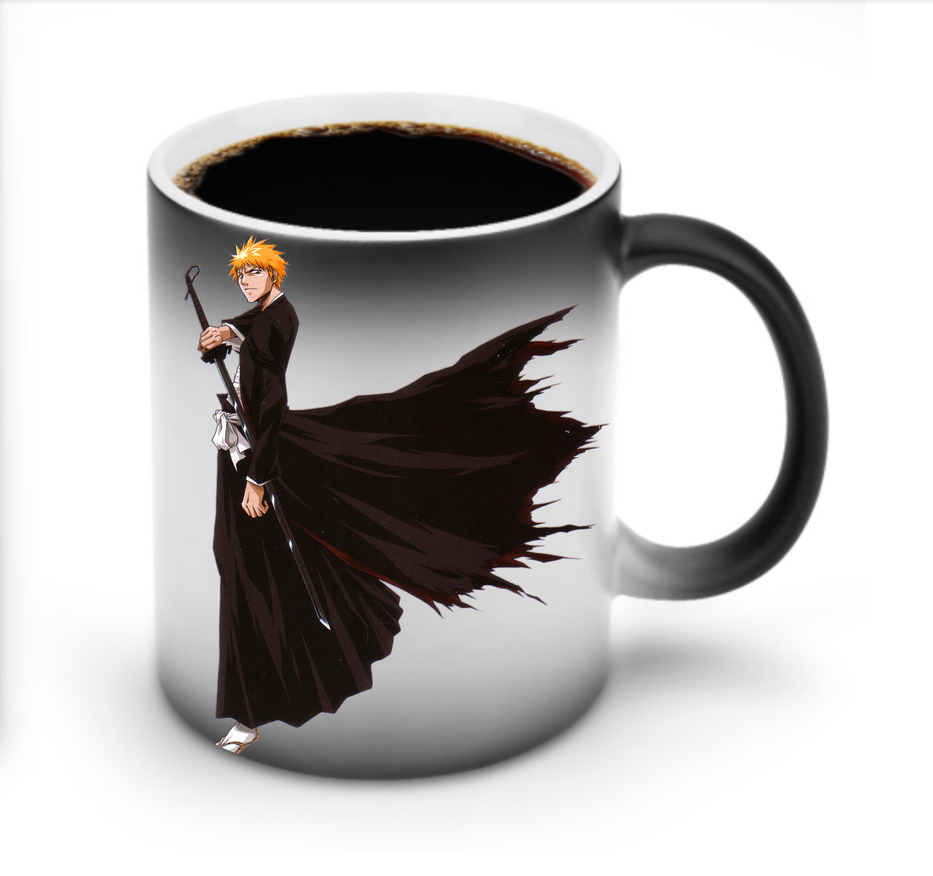 （画像用） ブリーチ 黒崎一護（くろさき いちご）BLEACH Kurosaki Ichigo 温度変色マグカップ
