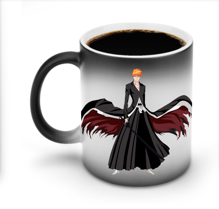 （画像用） ブリーチ 黒崎一護（くろさき いちご）BLEACH Kurosaki Ichigo 温度変色マグカップ