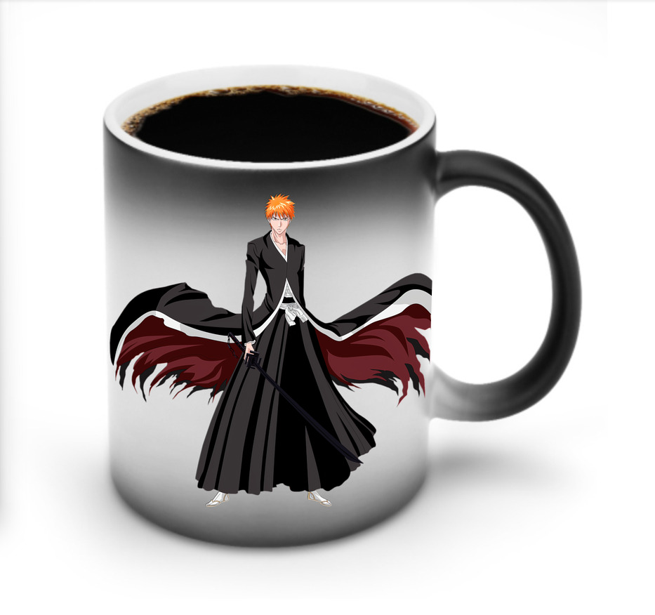 （画像用） ブリーチ 黒崎一護（くろさき いちご）BLEACH Kurosaki Ichigo 温度変色マグカップ
