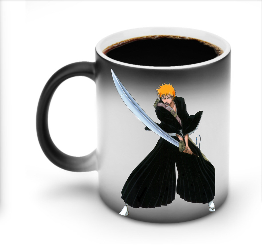 （画像用） ブリーチ 黒崎一護（くろさき いちご）BLEACH Kurosaki Ichigo 温度変色マグカップ