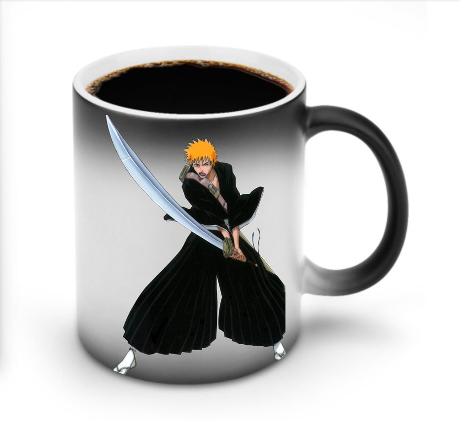（画像用） ブリーチ 黒崎一護（くろさき いちご）BLEACH Kurosaki Ichigo 温度変色マグカップ