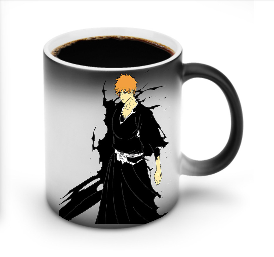 （画像用） ブリーチ 黒崎一護（くろさき いちご）BLEACH Kurosaki Ichigo 温度変色マグカップ