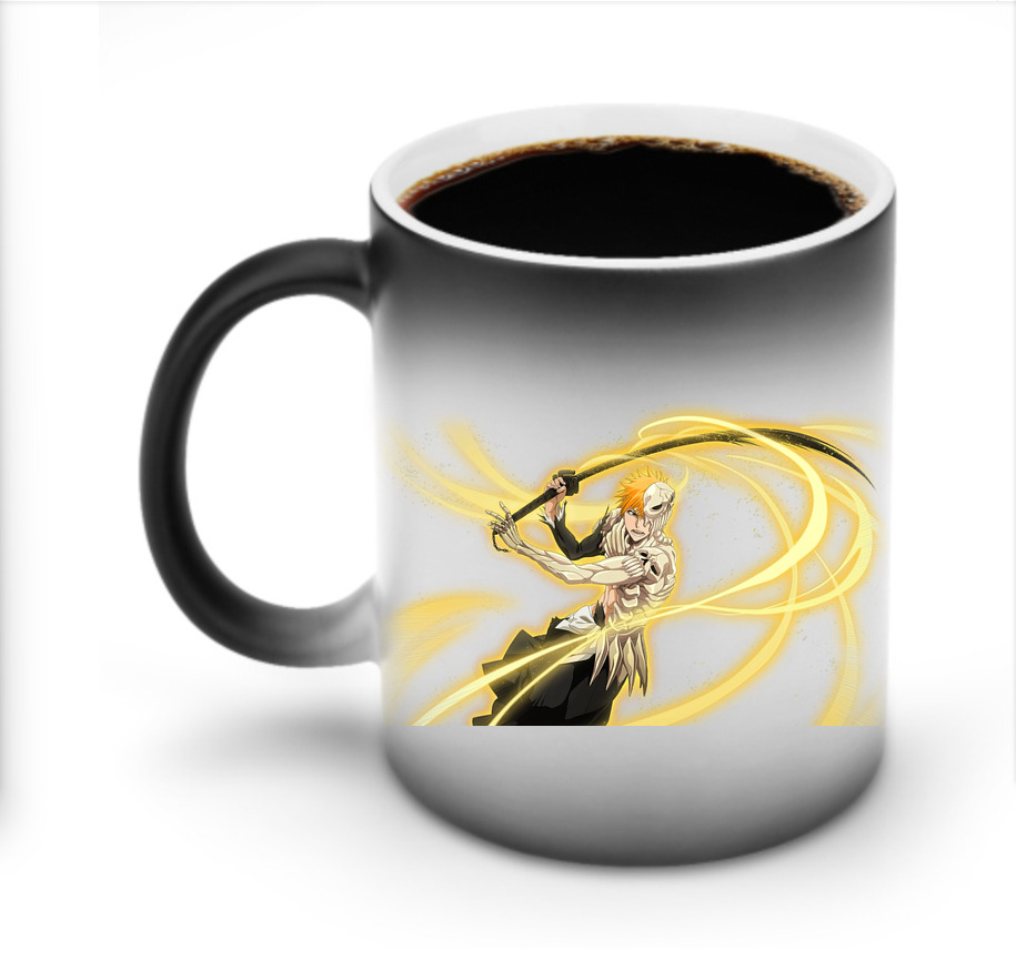 （画像用） ブリーチ 黒崎一護（くろさき いちご）BLEACH Kurosaki Ichigo 温度変色マグカップ