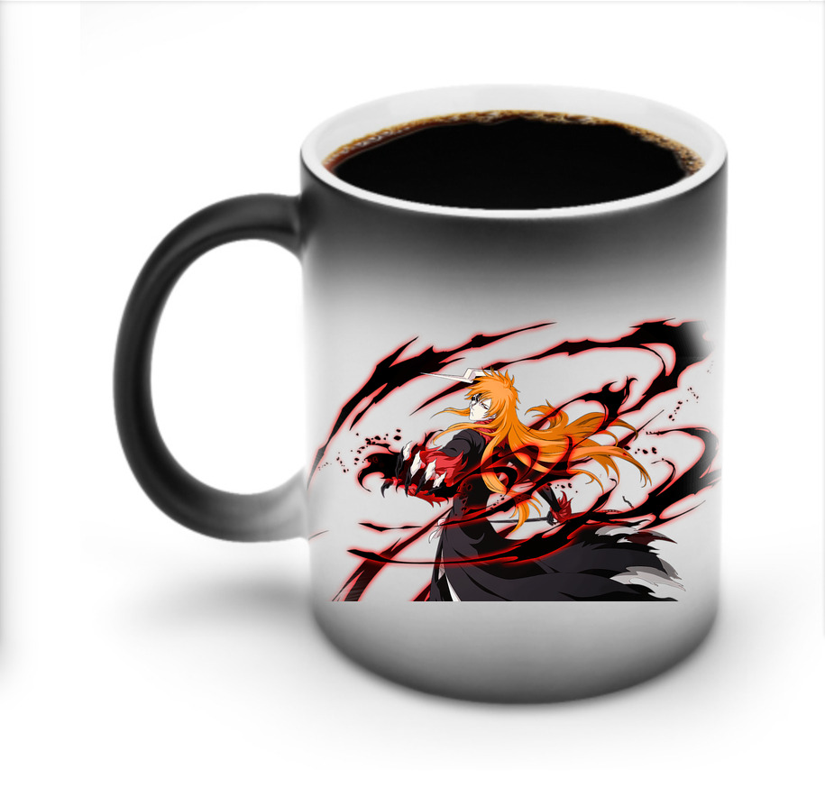 （画像用） ブリーチ 黒崎一護（くろさき いちご）BLEACH Kurosaki Ichigo 温度変色マグカップ