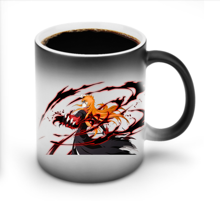 （画像用） ブリーチ 黒崎一護（くろさき いちご）BLEACH Kurosaki Ichigo 温度変色マグカップ
