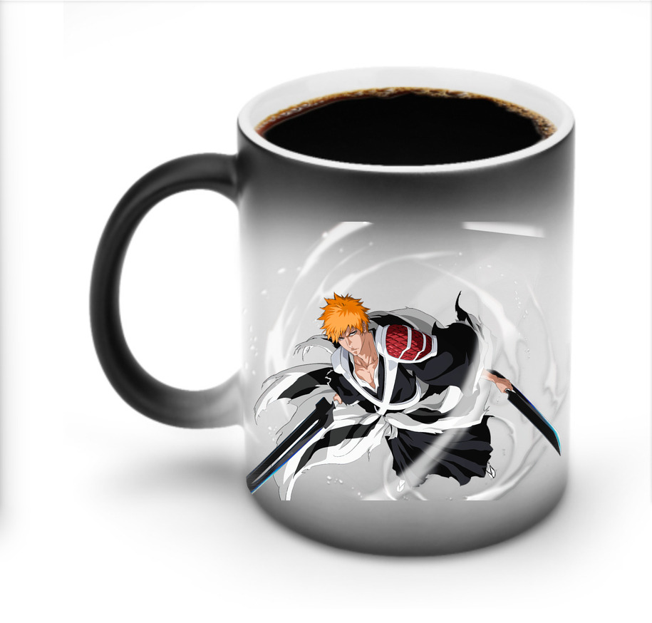 （画像用） ブリーチ 黒崎一護（くろさき いちご）BLEACH Kurosaki Ichigo 温度変色マグカップ