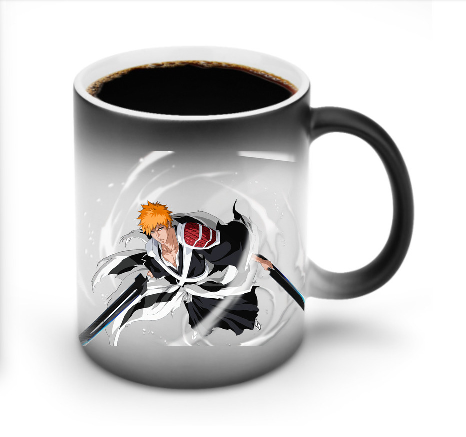 （画像用） ブリーチ 黒崎一護（くろさき いちご）BLEACH Kurosaki Ichigo 温度変色マグカップ
