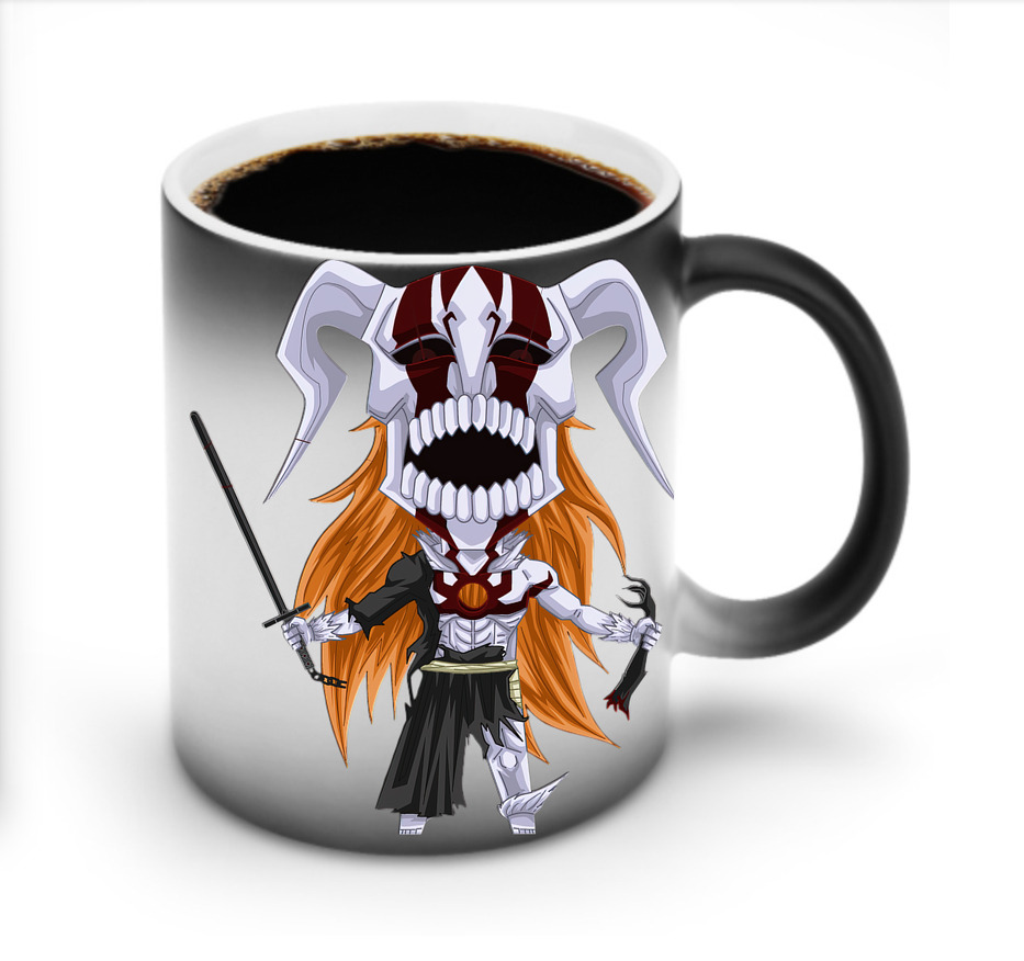 （画像用） ブリーチ 黒崎一護（くろさき いちご）BLEACH Kurosaki Ichigo 温度変色マグカップ