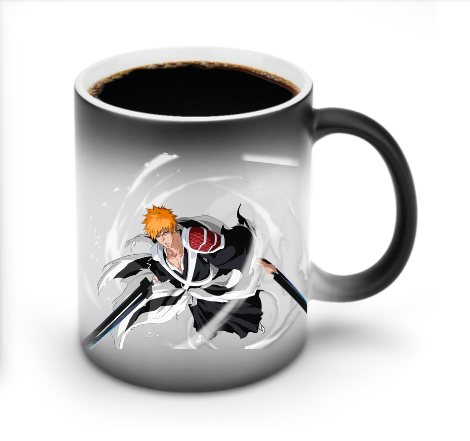 （画像用） ブリーチ 黒崎一護（くろさき いちご）BLEACH Kurosaki Ichigo 温度変色マグカップ