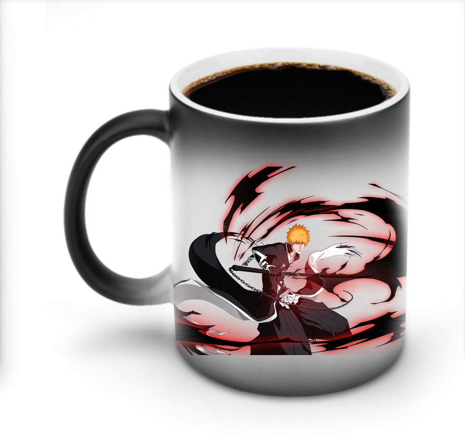 （画像用） ブリーチ 黒崎一護（くろさき いちご）BLEACH Kurosaki Ichigo 温度変色マグカップ