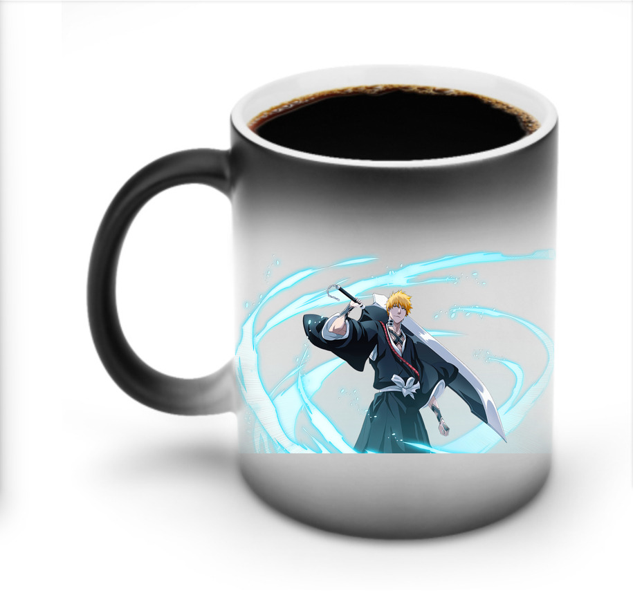 （画像用） ブリーチ 黒崎一護（くろさき いちご）BLEACH Kurosaki Ichigo 温度変色マグカップ