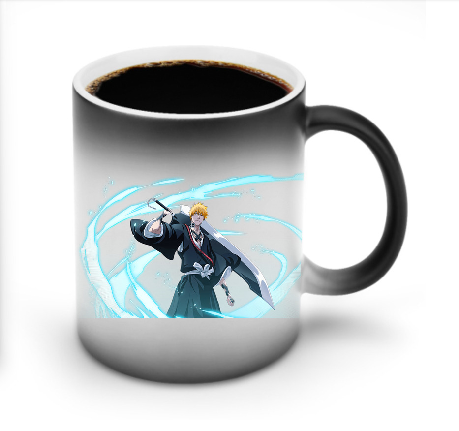 （画像用） ブリーチ 黒崎一護（くろさき いちご）BLEACH Kurosaki Ichigo 温度変色マグカップ
