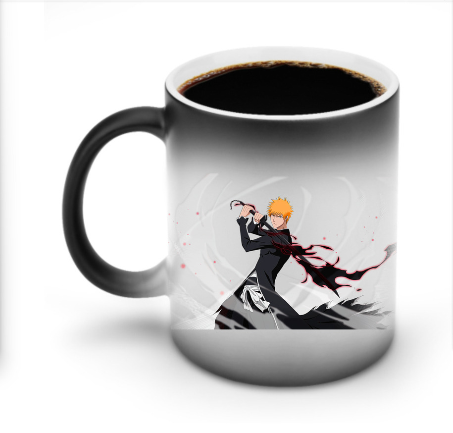 （画像用） ブリーチ 黒崎一護（くろさき いちご）BLEACH Kurosaki Ichigo 温度変色マグカップ