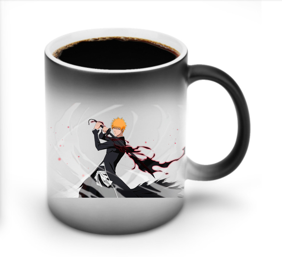 （画像用） ブリーチ 黒崎一護（くろさき いちご）BLEACH Kurosaki Ichigo 温度変色マグカップ