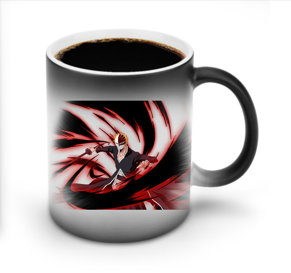 （画像用） ブリーチ 黒崎一護（くろさき いちご）BLEACH Kurosaki Ichigo 温度変色マグカップ