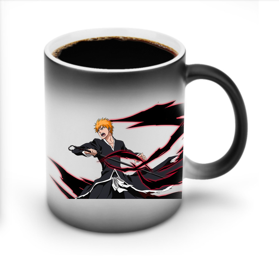 （画像用） ブリーチ 黒崎一護（くろさき いちご）BLEACH Kurosaki Ichigo 温度変色マグカップ