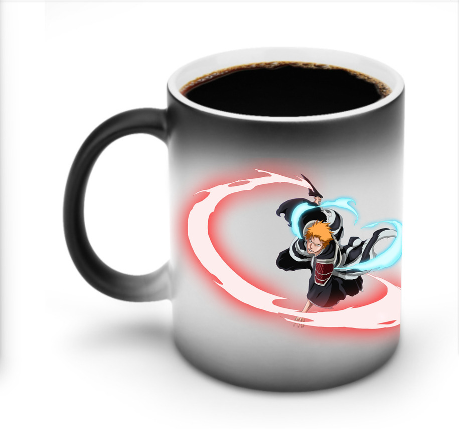 （画像用） ブリーチ 黒崎一護（くろさき いちご）BLEACH Kurosaki Ichigo 温度変色マグカップ