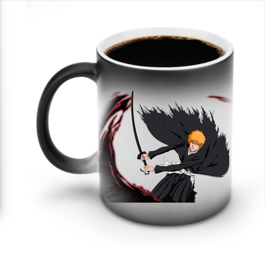 （画像用） ブリーチ 黒崎一護（くろさき いちご）BLEACH Kurosaki Ichigo 温度変色マグカップ
